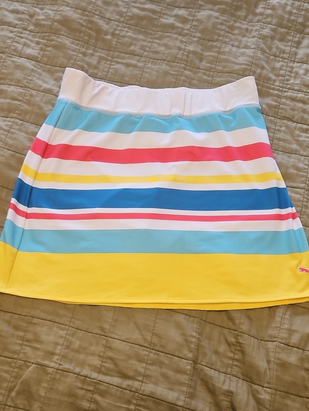 PUMA Striped Multi-Color Performance Skirt